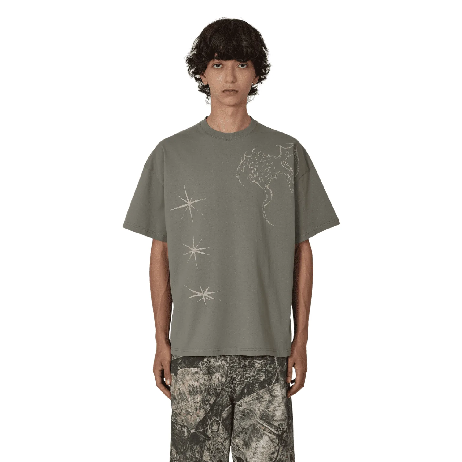 ROA Hiking - Ryli T-Shirt Grey crop boxy cropped