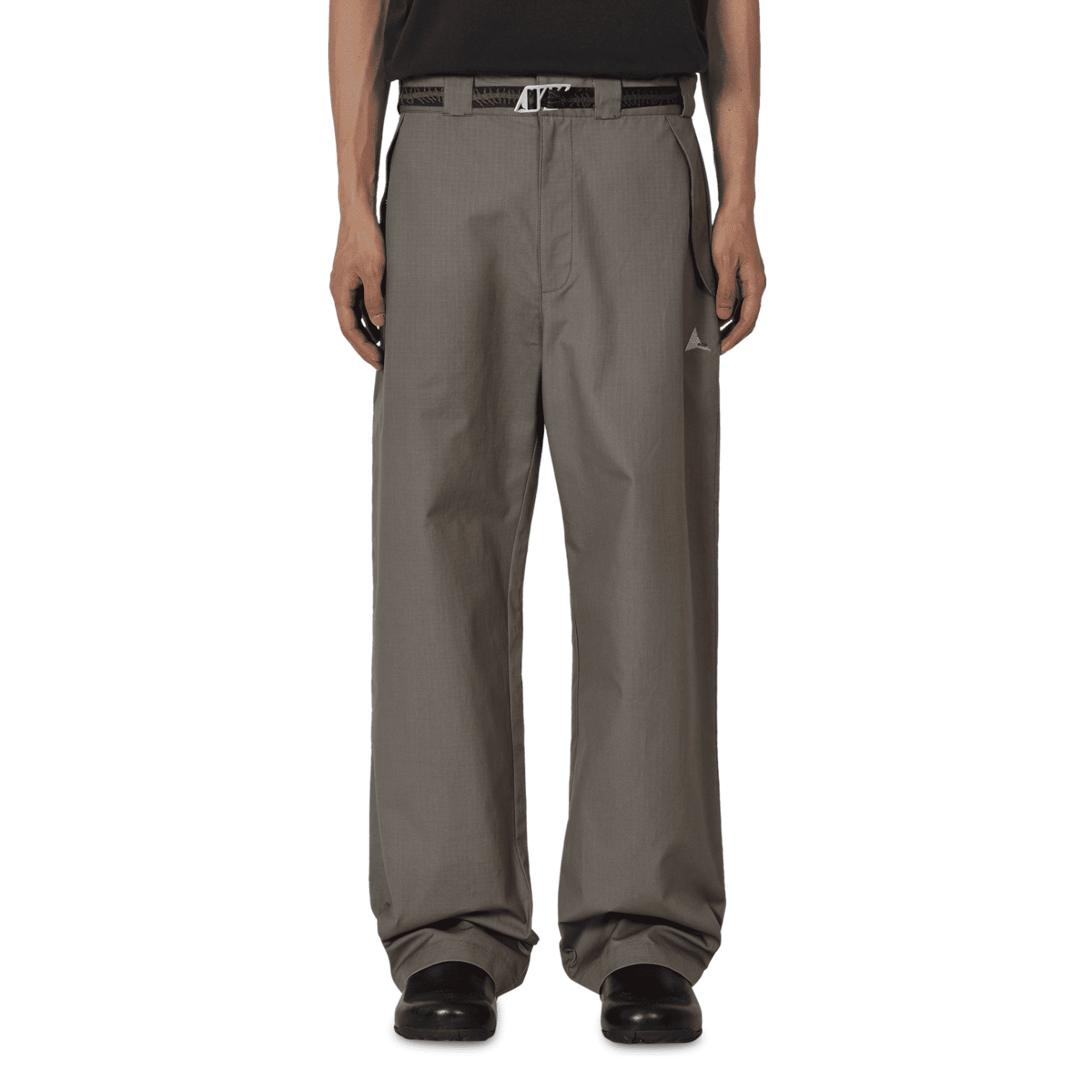 ROA Hiking - Centipede Buckle Chino Pant Grey. wide-leg outdoor pants with a black belt
