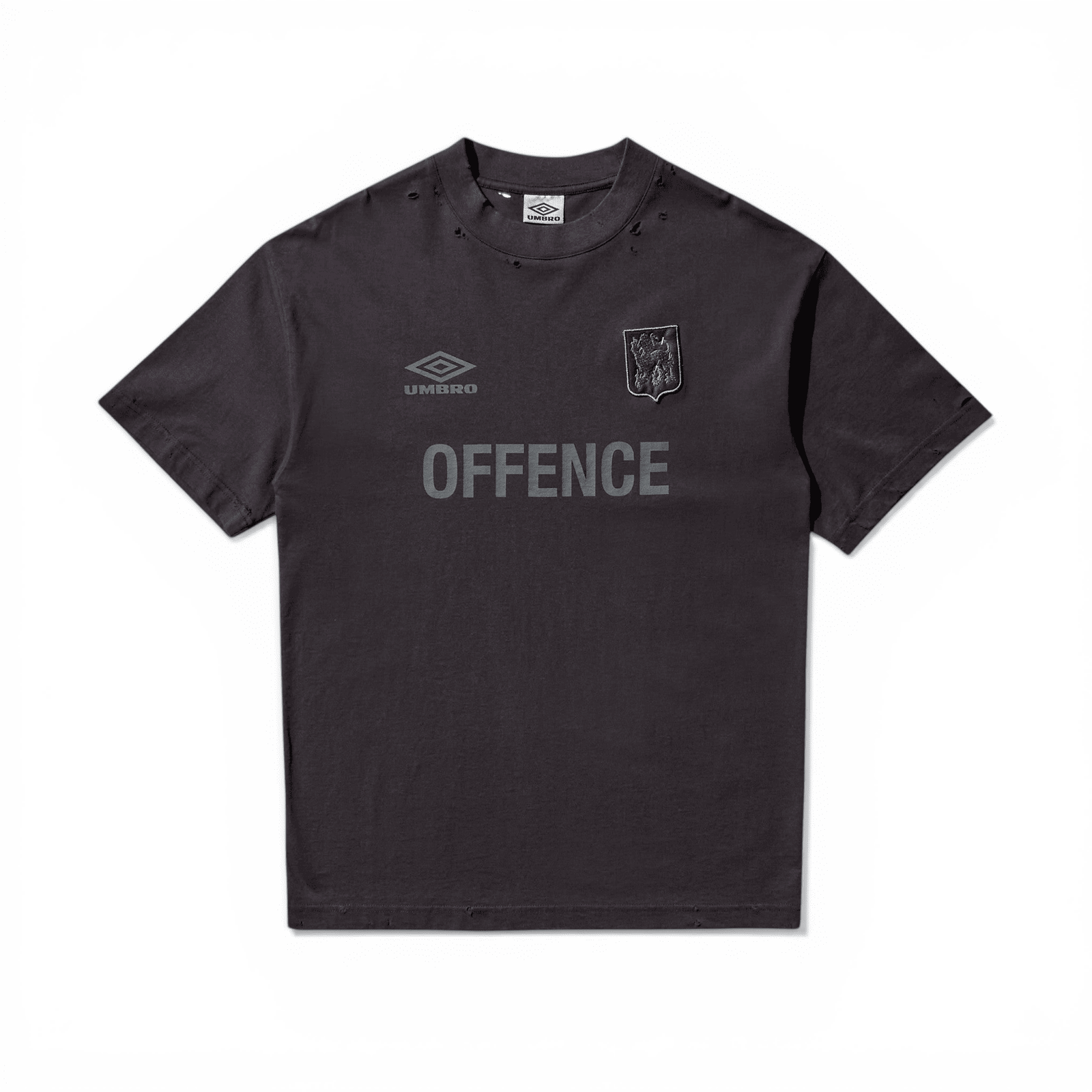 Slam Jam X Umbro - Offence Defence T-Shirt Washed Black