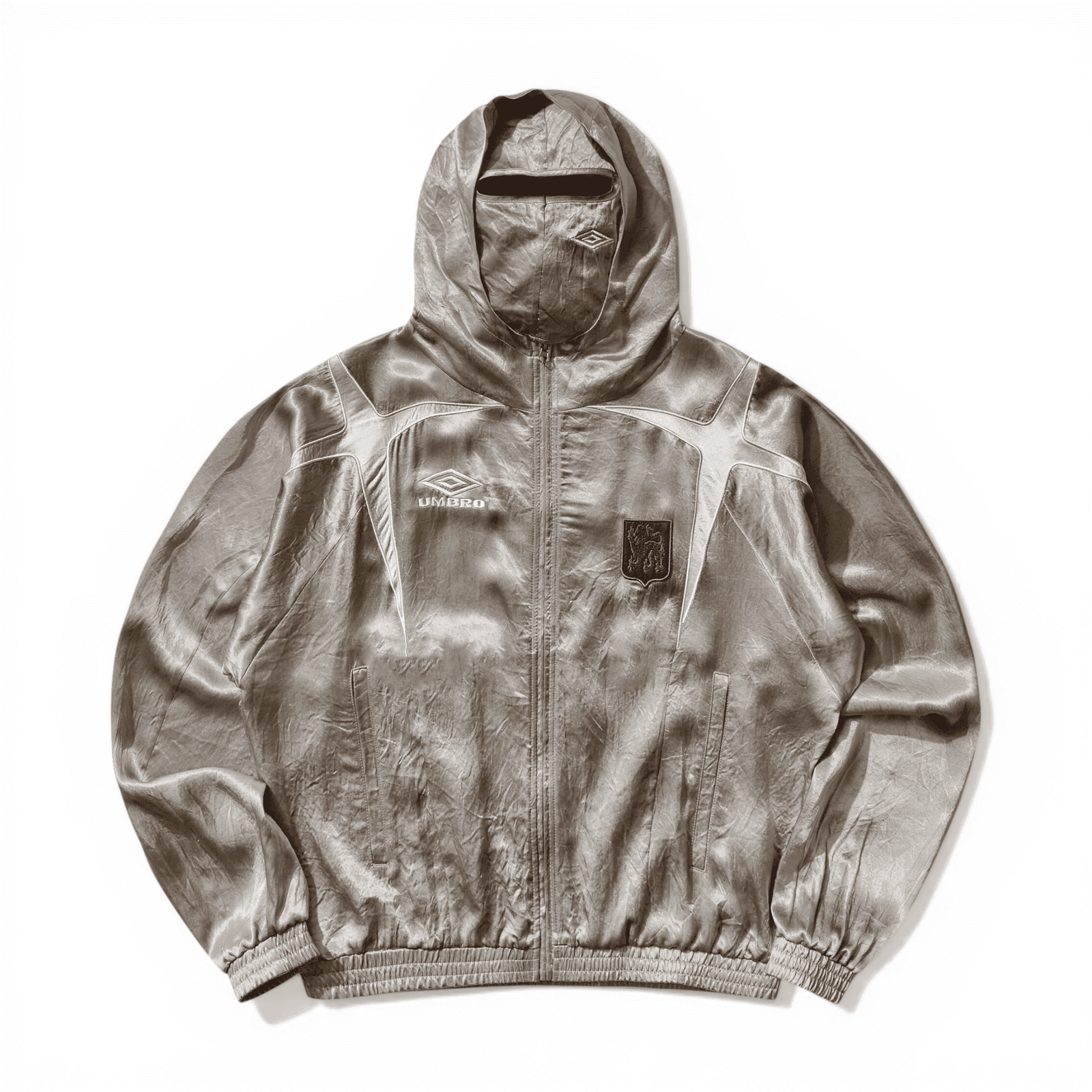 Slam Jam X Umbro - Satin Jester Track Jacket Silver Pearl