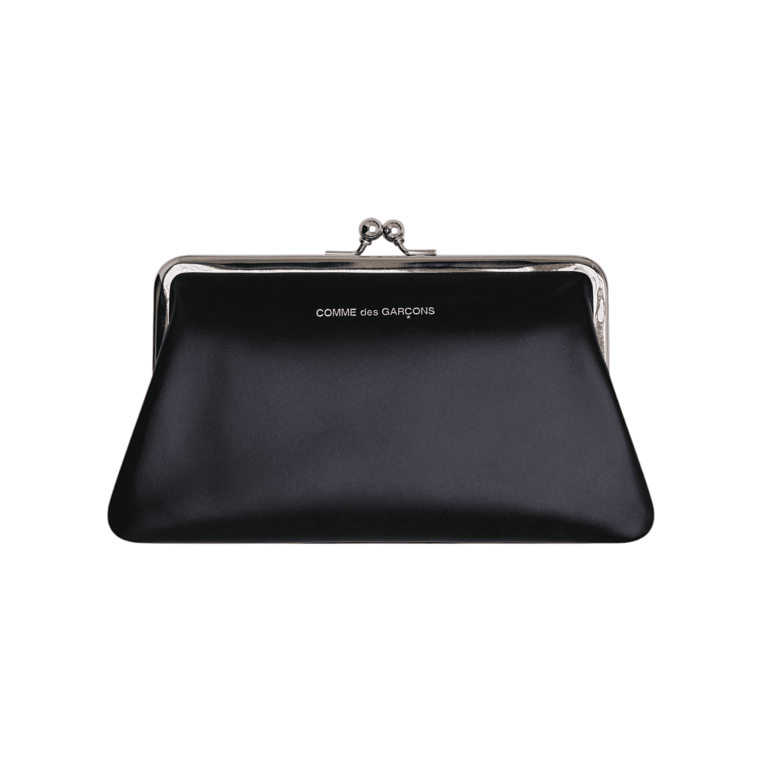 CDG comme des garcons garçons wallet - Kiss Clasp Medium Black (SA0302KC) leather