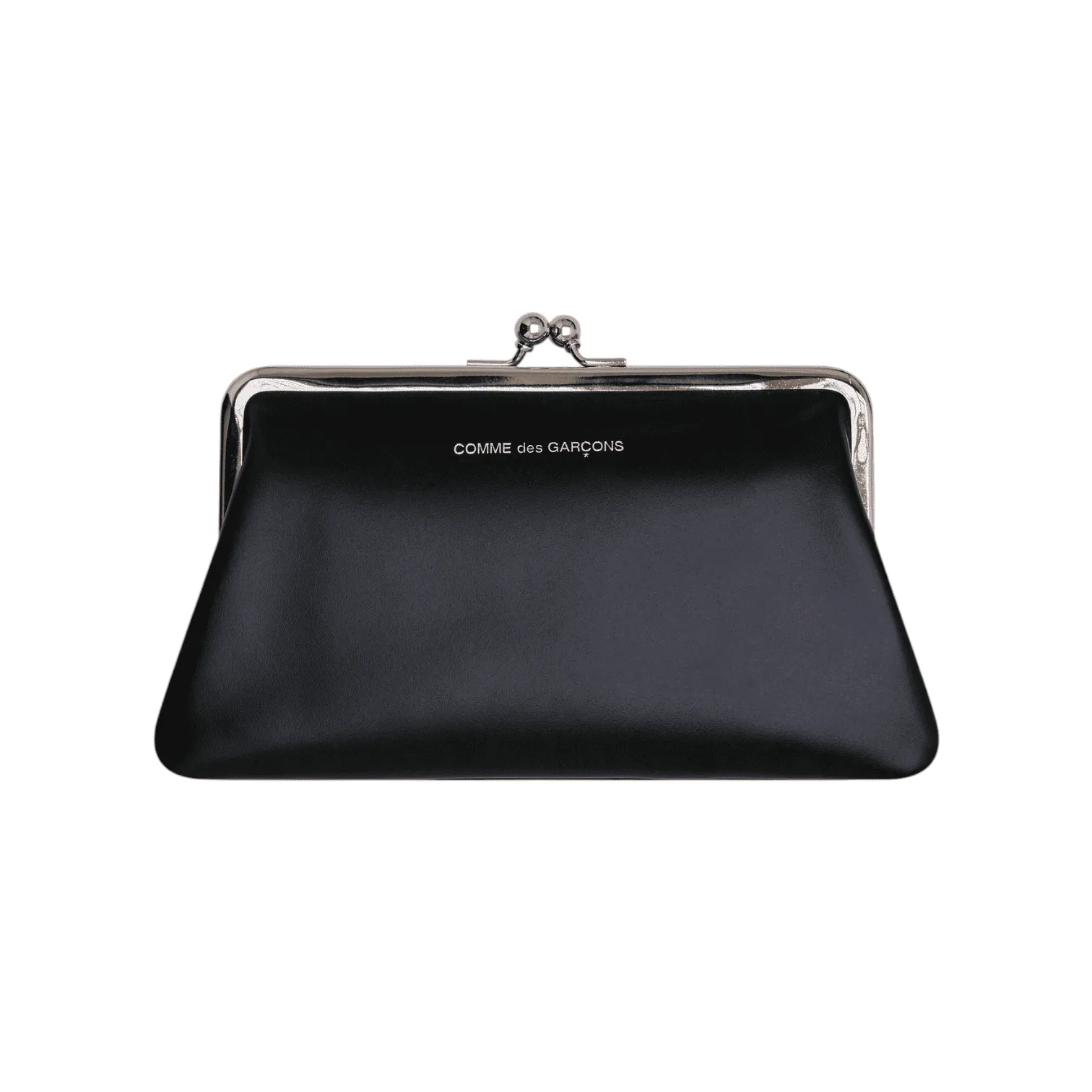 CDG comme des garcons garçons wallet - Kiss Clasp Medium Black (SA0302KC) leather