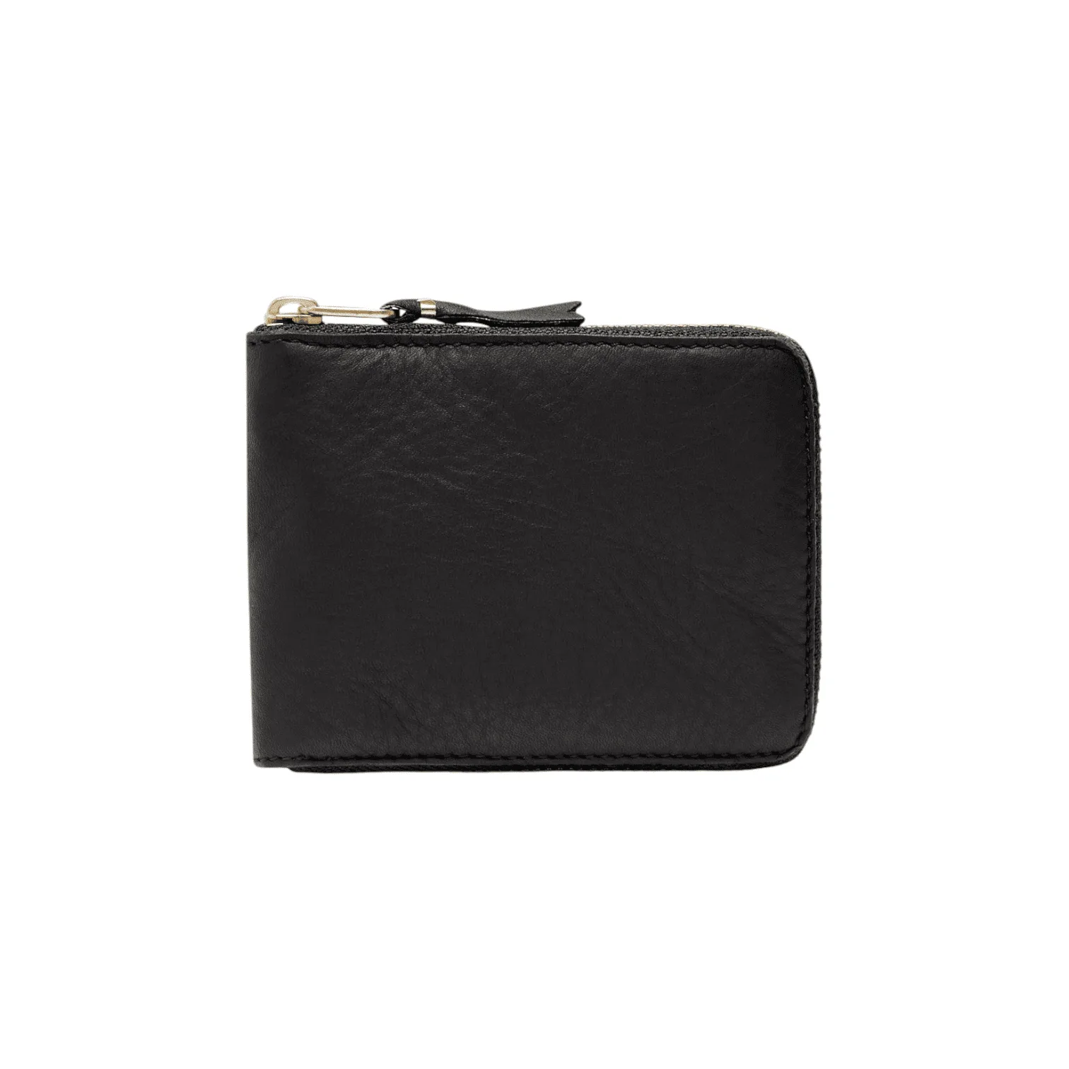 CDG comme des garcons garçons wallet - Washed Full Zip Around Wallet Black (7100WW) leather