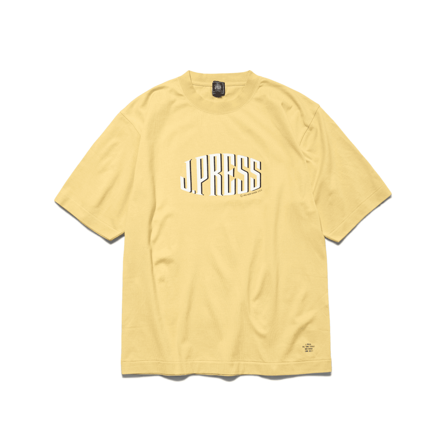 J.Press - Cotton Jersey Logo T-Shirt Yellow japan