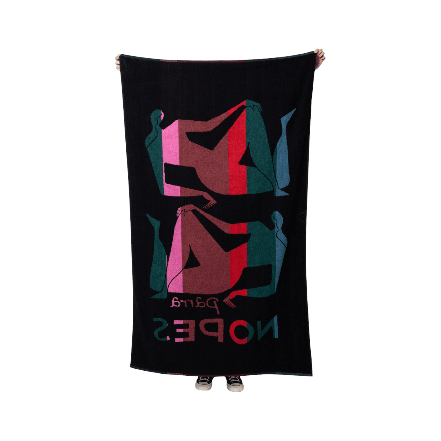 ByParra - Nope und nopes beach towel Mallard green parra