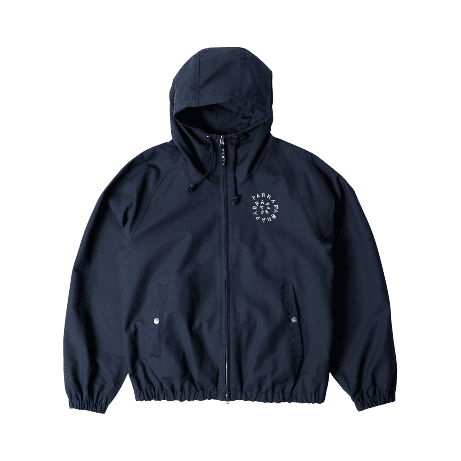 parra ByParra - Circular rain logo cotton shell jacket Navy blue