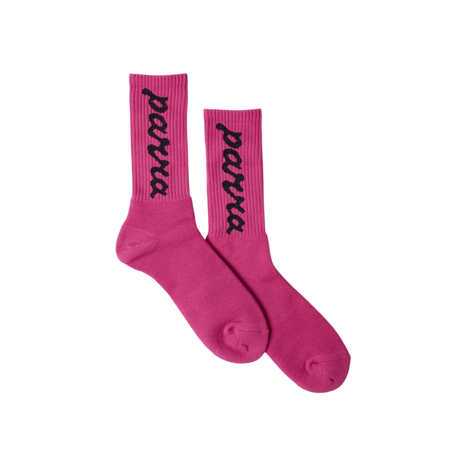 parra ByParra - Lowercase scriptlogo crew socks Hot pink