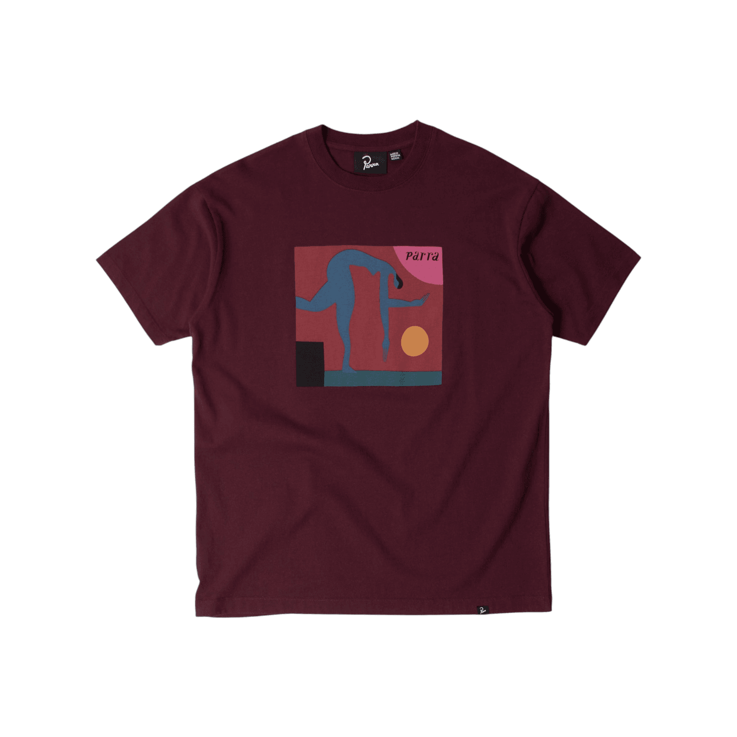 parra ByParra - Tripped up t-shirt Dark red