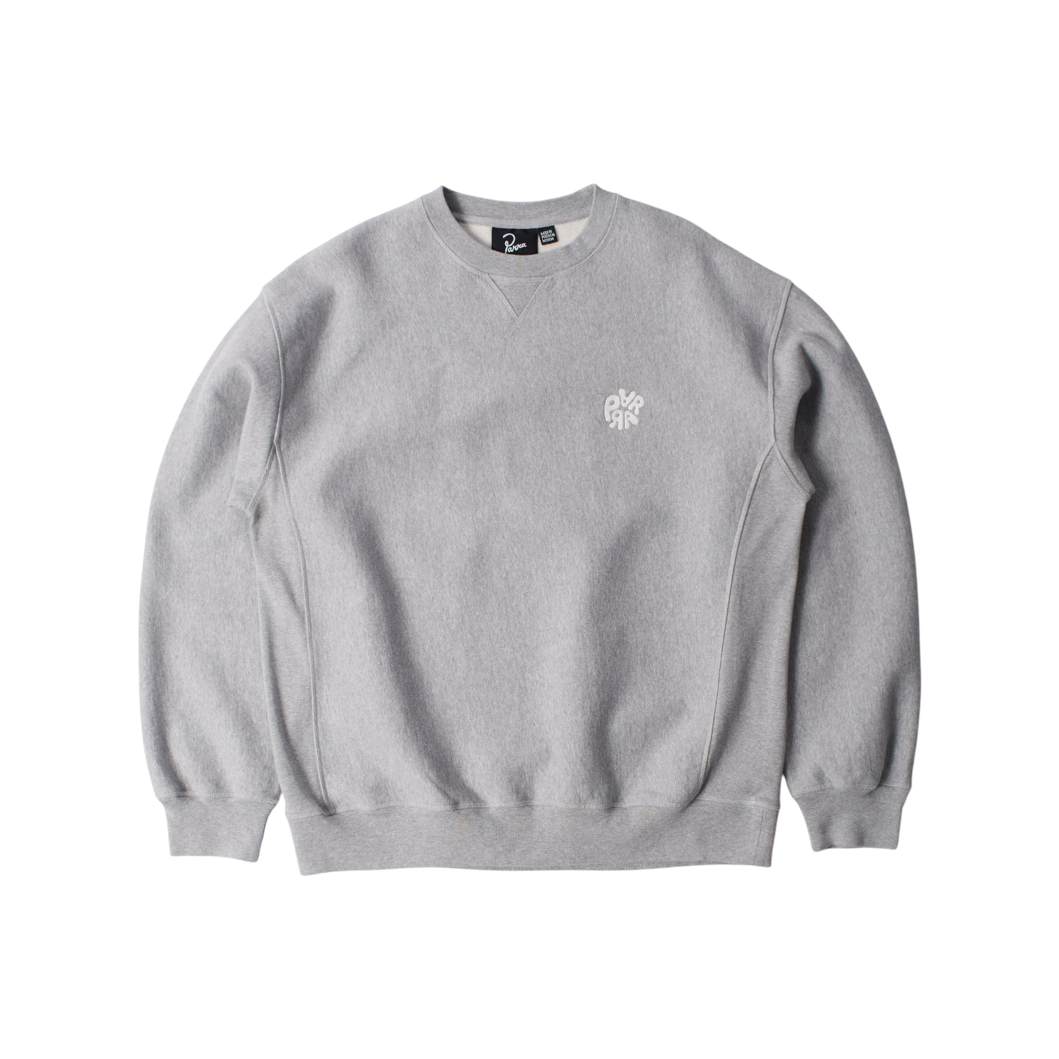 parra ByParra - Balloon logo cross-grain crewneck Heather grey
