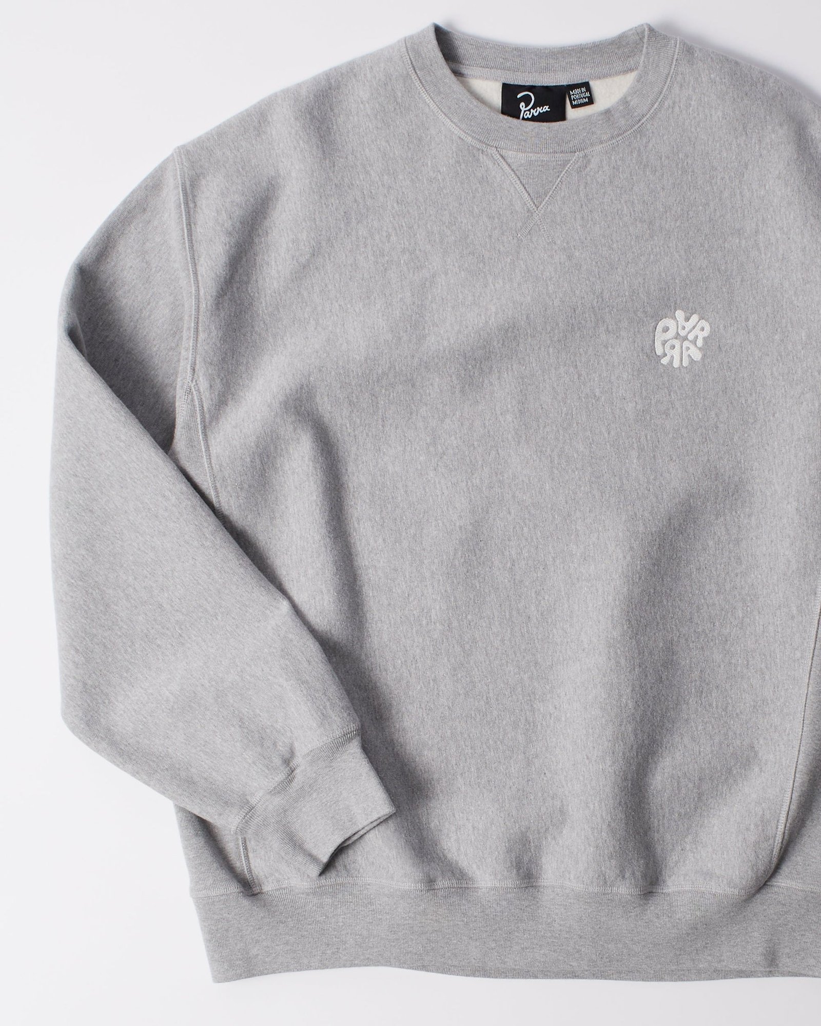 parra ByParra - Balloon logo cross-grain crewneck Heather grey