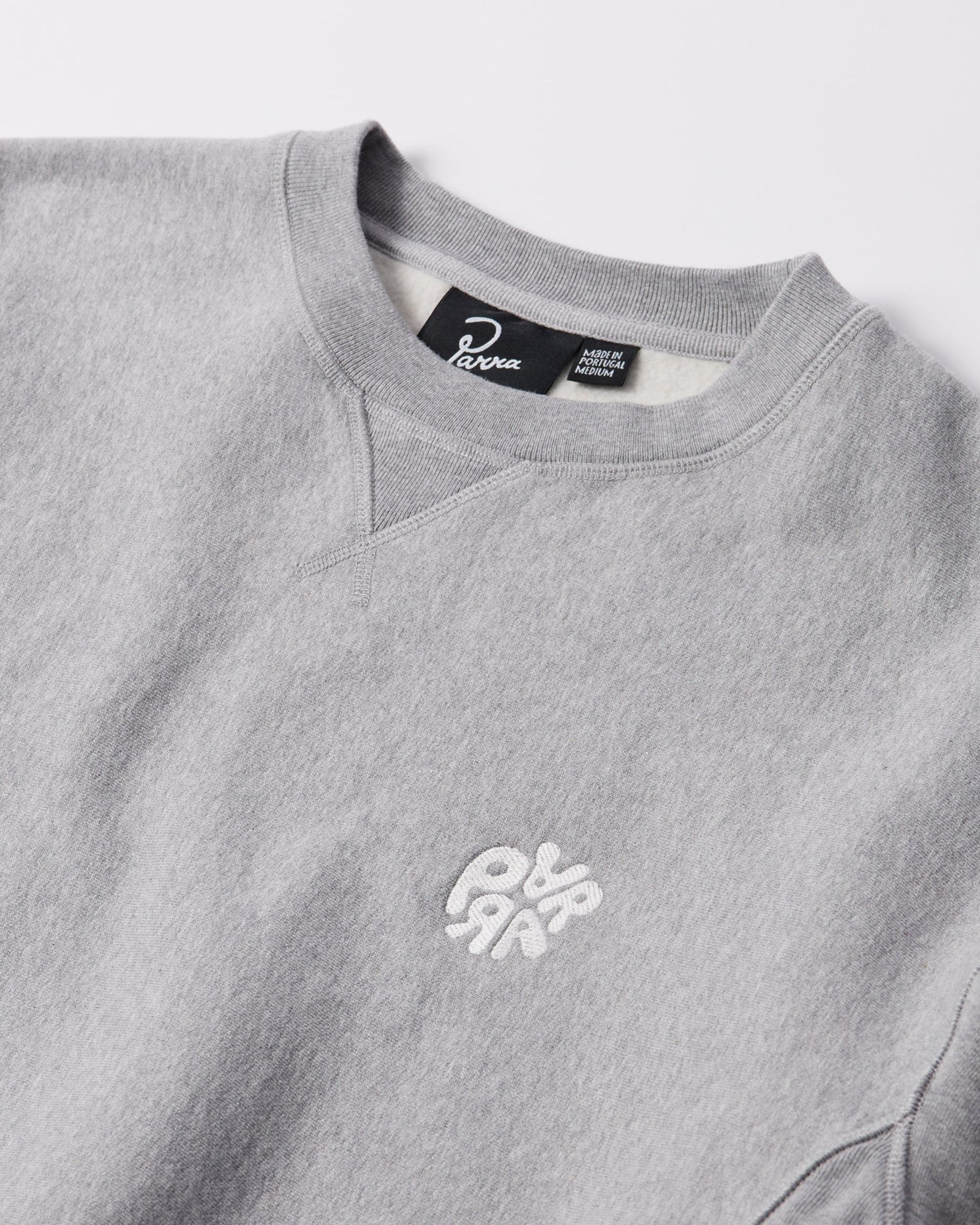 parra ByParra - Balloon logo cross-grain crewneck Heather grey