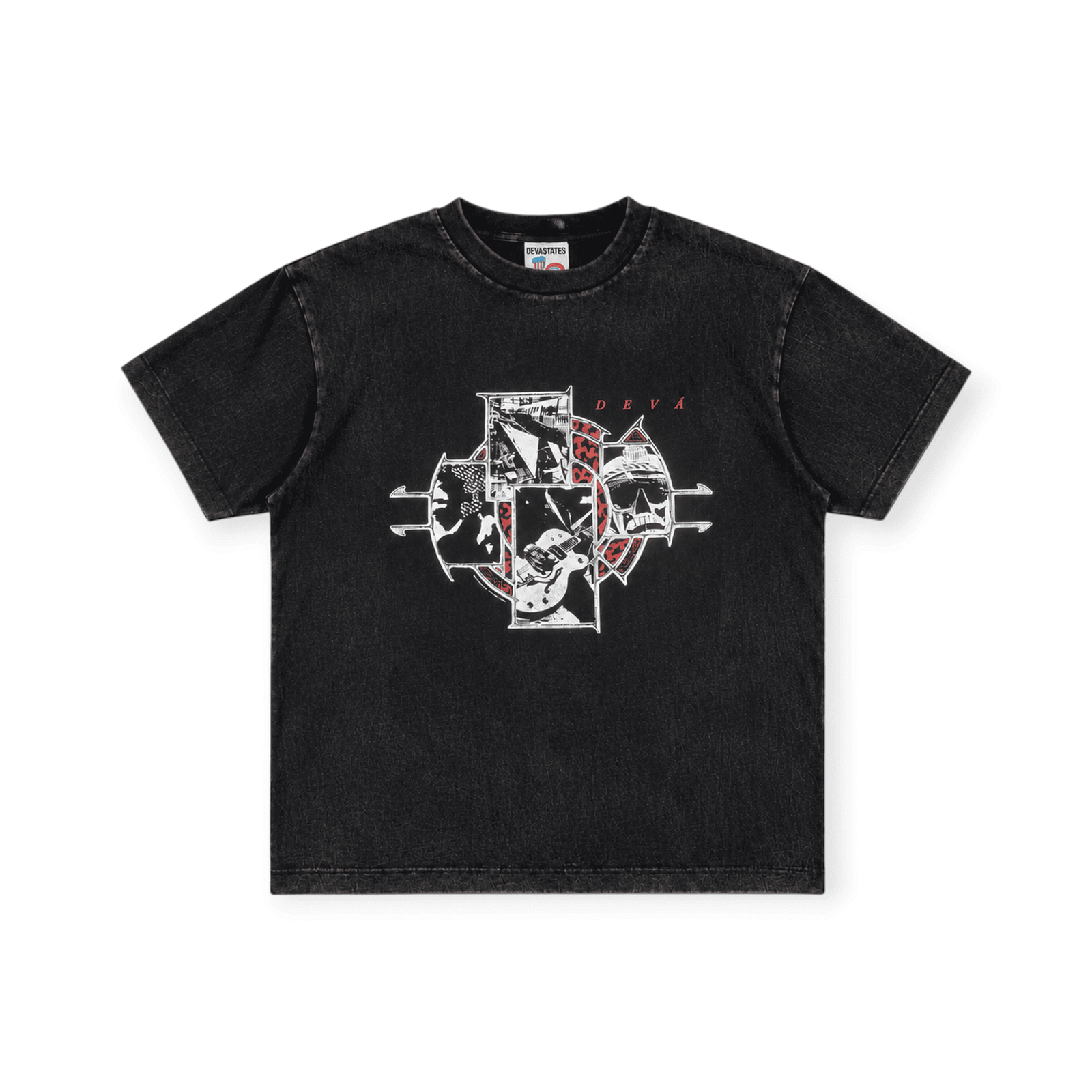 Devá States - Abolition Gfx T-Shirt Washed Black