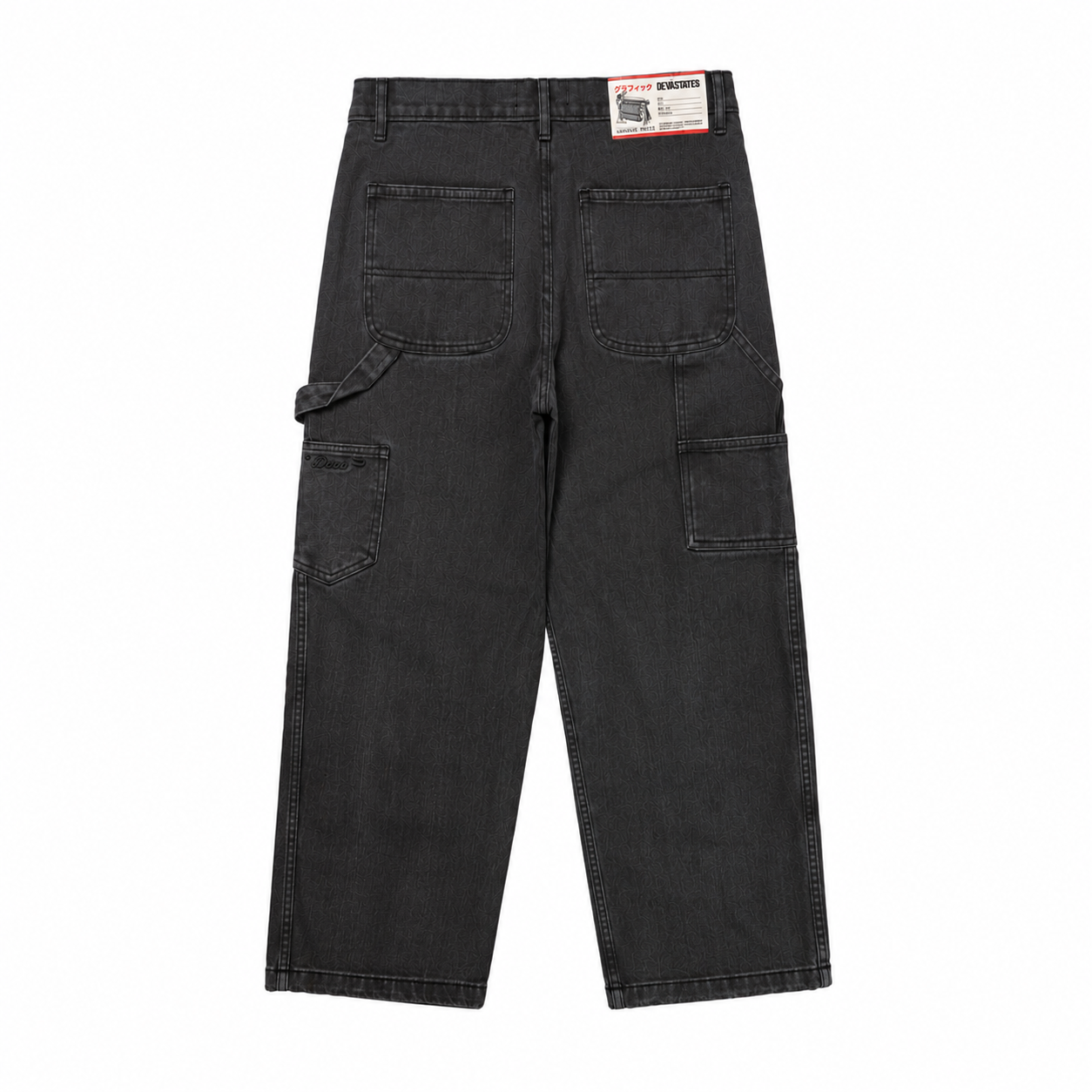 Devá States - Pins Carpenter Denim Pants Washed Black