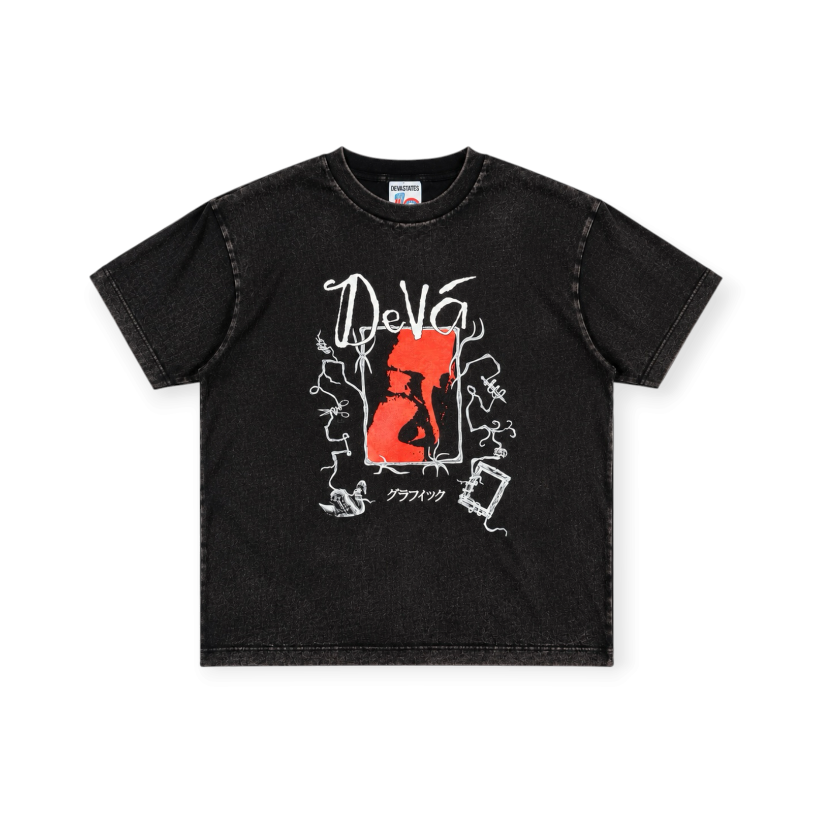 Devá States - Hope Gfx T-Shirt Washed Black